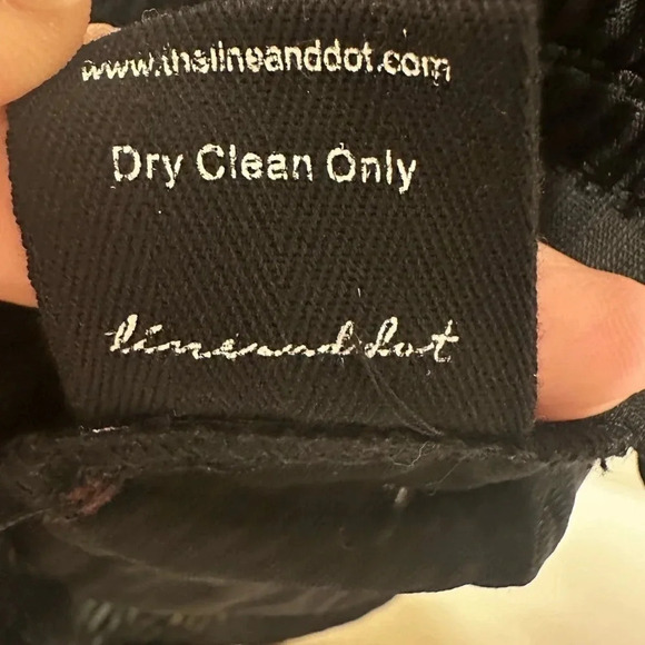 Velvet Striped burnout sheer black Michelle blouse top by line & dot size M - Picture 12 of 15